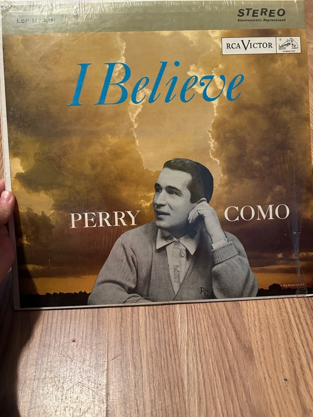 RCA Victor "I Believe" Perry Como Vinyl LP - Gold & Blue Cover